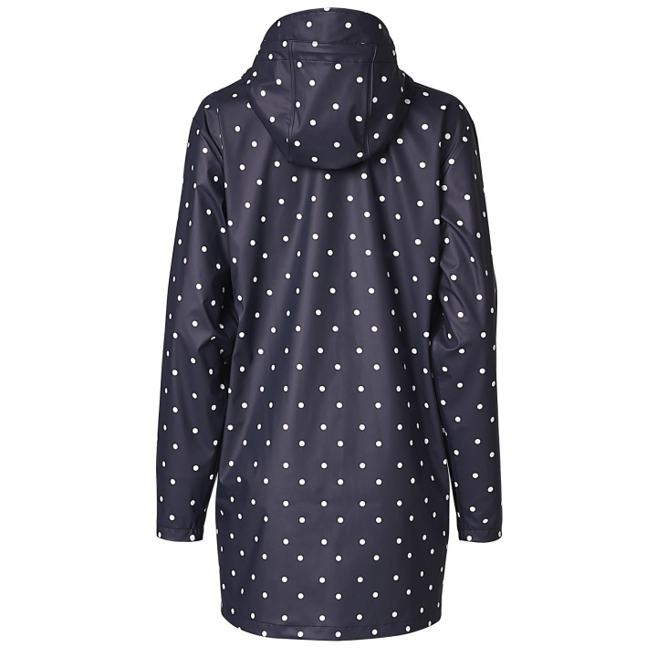 Polka dot raincoat with hood on sale